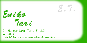 eniko tari business card